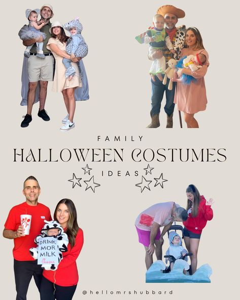 Part 1: Family Halloween Costumes! These were so fun to make, and I’m excited to make even more. Let me know what you’re looking for and I’ll ad it to the list. Comment “pumpkin” and I’ll send you all of these! We might be doing one of them. 👀👻 Halloween costumes, family costume, family costume ideas, family costumes, family Halloween costumes, toddler costumes, kids Halloween costume, costume ideas, costume inspo #halloweencostume #familycostumes #familyhalloweencostumes Family Customs Halloween, Halloween Costumes Family, Family Costume Ideas, Costume Family, Kids Halloween Costume, Costumes Kids, Costume Inspo, Toddler Costumes, Family Halloween Costumes