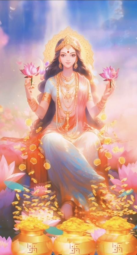 Saraswati Picture, Lakshmi Photos, Lord Durga, Indian Women Painting, Saraswati Goddess, Pictures Of Shiva, Indian Goddess, Religious Painting, Hinduism Art