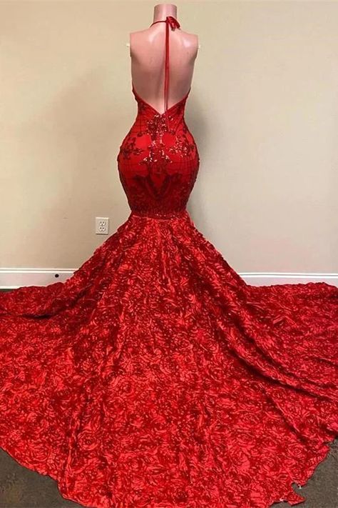 Special Occassion Prom 2k23, Red Mermaid Prom Dress, Front Split Dress, Prom Dresses Burgundy, Flower Prom Dress, Mermaid Prom Dresses Lace, Red Mermaid, Prom Inspo, Prom Girl Dresses