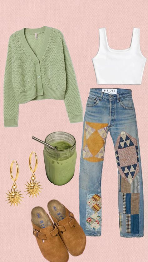 #spring #springoutfit #quilt #outfit #fit #jeans #sweater #cardigan #classy #cottagecore #cottage #cabincore #cabin #garden #earthy #earthyfit #earthyoutfit Classy Cottagecore, Cabin Garden, Core Outfits, Outfits For Spring, Cottagecore Cottage, Cottage Core, Fit Jeans, Spring Outfits, Spring Fashion