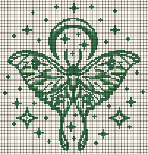 Insect Cross Stitch Pattern Free, Skeleton Cross Stitch Pattern Free, Graphic Knitting Pattern, Pixel Moth Pattern, Dragonfly Grid Pattern, Cross Stitch Patterns Goth, Insect Cross Stitch Pattern, Moth Cross Stitch Pattern Free, Crochet Tutorial Granny Square