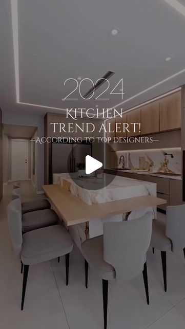 Modern Kitchen Design With Dining Table, Dining Table Off Island, Kitchen Island Opposite Direction, Kitchen Island Dining Table Combined, Kitchen Island Used As Dining Table, Trending Dining Tables 2024, Kitchen With Table Ideas, Space Around Kitchen Island, Kitchen With Island And Dining Table