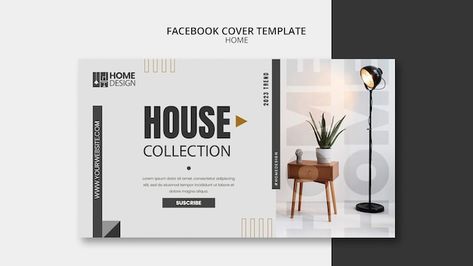 Free PSD minimalist home facebook cover ... | Free Psd #Freepik #freepsd #interior-template #furniture-design #furniture-template #minimalist Furniture Facebook Cover Design, Furniture Template, Facebook Cover Design, Facebook Cover Template, Fb Covers, Visiting Cards, Cover Template, Metal Homes, Facebook Cover