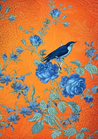 Orange Blue Painting, Blue And Orange Artwork, Blue And Orange Poster, Orange And Blue Artwork, Light Blue And Orange Aesthetic, Colors That Go With Orange, Orange Art Aesthetic, Dark Blue And Orange Aesthetic, Orange Theme Aesthetic