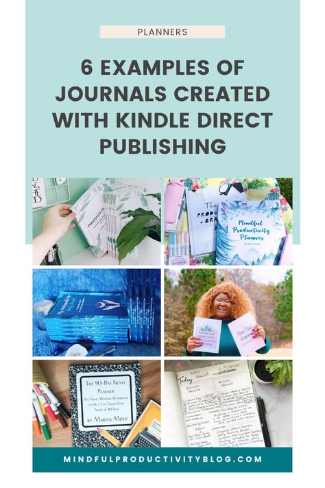 Thinking about self-publishing your own journal, planner, or workbook? Kindle Direct Publishing or KDP is a great way to get your planner out into the world for minimal cost! Take a look at some of these gorgeous journals and planners that students have created that now sell around the world! #selfpublishing #kindledirectpublishing #planners #productivity Interior Creative, Journal Business, Amazon Publishing, Amazon Kindle Direct Publishing, Kindle Publishing, Print Journal, Kindle Direct Publishing, Custom Journals, Kickstarter Campaign