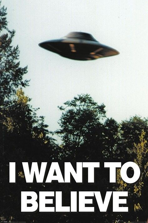 I Want To Believe Poster, 11x17 Poster, I Want To Believe, Between Two Worlds, Aliens And Ufos, Gillian Anderson, X Files, Room Posters, Firefly