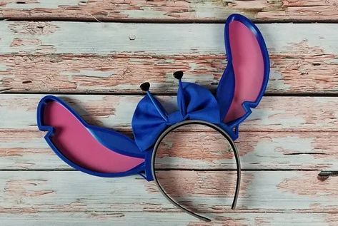 Channel Your Inner Experiment 626 With Stitch Minnie Ears Mouse Ears Diy, Disfraz Lilo Y Stitch, Stitch Experiment 626, Lilo And Stitch Experiments, Alien Ears, Stitch Headband, Stitch Costume, Stitch Ears, Diy Disney Ears