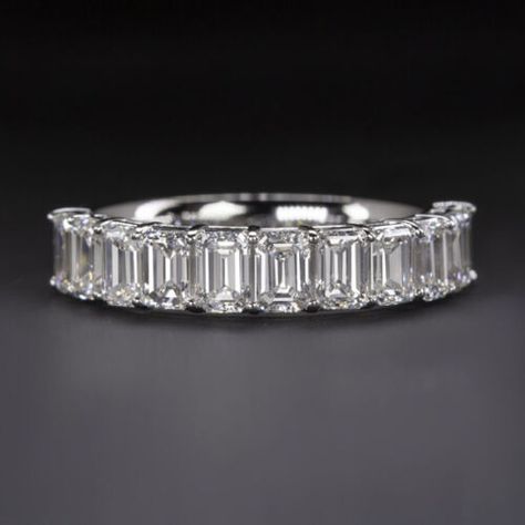 https://jewelleryrings.co.uk/ Find many great new & used options and get the best deals for 2Ct Emerald Cut VVS1 Diamond Half Eternity Engagement Ring 14K White Gold Finish at the best online prices at eBay! Free delivery for many products! Emerald Cut Wedding Band, Ring Baguette, Emerald Cut Diamond, Half Eternity Band, Half Eternity Ring, Eternity Wedding Band, Moissanite Wedding Bands, Engagement Rings For Men, White Gold Band