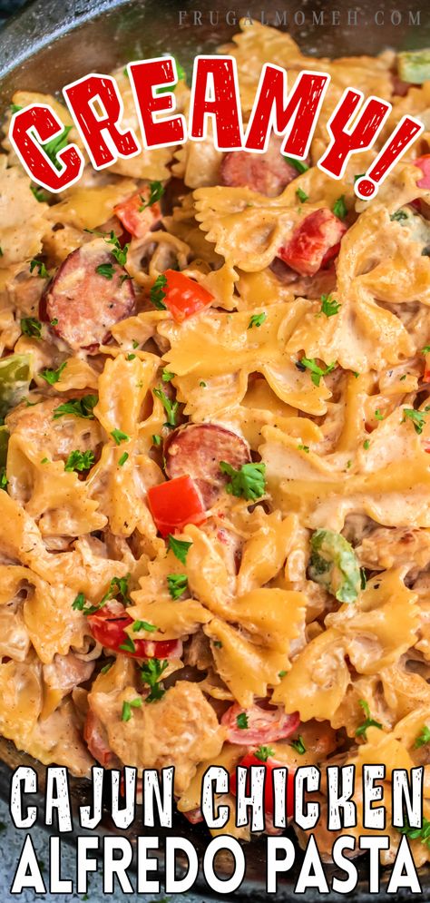 Andouille Sausage Cajun Pasta, Cajun Chicken And Sausage Alfredo Pasta, Cajun Alfredo With Sausage, Chicken And Andouille Pasta, Chicken Andouille Sausage Pasta, Recipes That Use Andouille Sausage, Chicken Sausage Cajun Pasta, Andouille Sausage And Chicken Recipes, Creamy Cajun Chicken And Sausage Alfredo Pasta