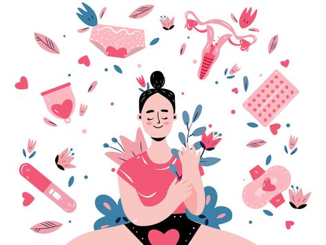 Jessica Flores, Diy Pop Up Book, Wellness App, Female Hygiene, Pregnancy Apps, Sanitary Products, Common Fears, Illustration People, Female Reproductive System