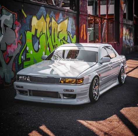 Nissan Laurel C33, Jdm Wheels, Nissan Gtr R34, Slammed Cars, Drifting Cars, Custom Muscle Cars, Street Racing Cars, Mitsubishi Eclipse, Pretty Cars