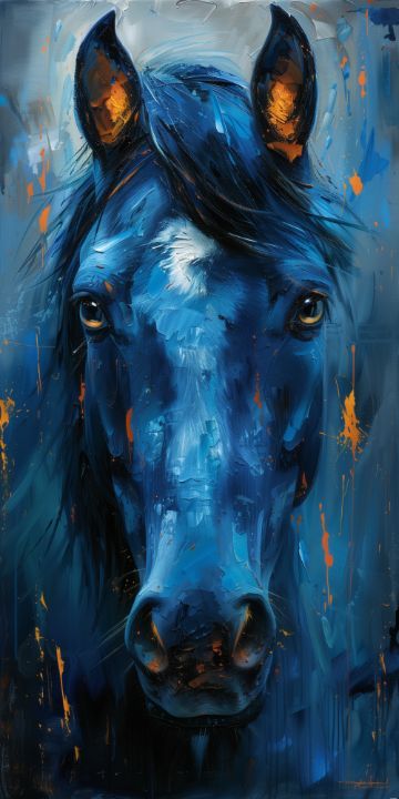 Horse painting consists of beauty - Maxleron Painting Ideas On Canvas Horse, Abstract Horses Acrylic, Diy Horse Painting, Photographie D'art, Most Famous Paintings Top 10, Easy Horse Paintings For Beginners, Blue Horse Painting, Canvas Painting Ideas Animals, Colourful Animal Paintings