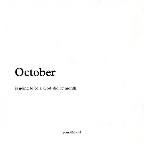 "October, I see you, and I know God’s got big plans. 💫 #GodDidIt #FaithJourney" ..... . . Like✓ Share✓ Comments✓ Save✓ Tag✓ . . . Turn on your post notification for liking my posts. . . . ______________________ Follow @plan.tifulsoul Follow @plan.tifulsoul ______________________ (COPYRIGHT CONTENT) Give credit if Repost 🔄 . . . Use #plantifulsoul to get featured . . Thank you for reading 🦋 . . . . . #plantifulsoul #explore #repost #tumblr #tumblrquotes #quotes #instagram #quoteoftheday #loveq... Thanks God Quotes, Comments For Instagram, Quotes About Reading, Lifequotes Happiness, October Aesthetic, October Quotes, God Healing Quotes, Christian Girl, Quotes Instagram