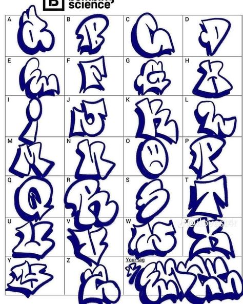 Graffiti Drawings, Easy Graffiti, Alfabet Font, Graffiti Lettering Alphabet, Graffiti Art Letters, Graffiti Wildstyle, Lettering Styles Alphabet, Graffiti Text, Drawing Things