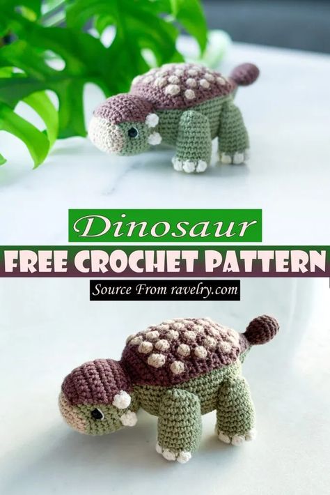 Free Crochet Dinosaur, Crochet Dragons, Crochet Dinosaur Pattern Free, Crochet Dinosaurs, Dinosaur Patterns, Crochet Dinosaur Patterns, Crochet Dragon Pattern, Crocheted Animals, Yarn Creations