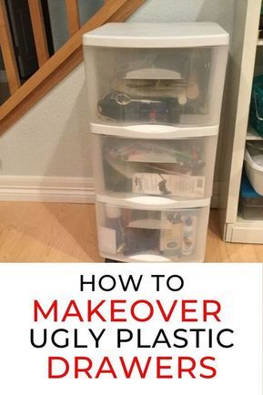 Plastic Drawer Makeover, Drawer Makeover, Drawers Makeover, Upcycle Storage, Diy Rangement, Plastic Drawer, Diy Furniture Decor, Geek Decor, Organize Your Home