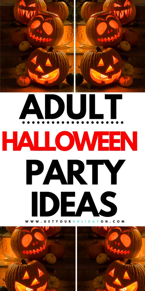 Fun Halloween Drinking Games, Halloween Snacks For Adults Party Ideas, Funny Halloween Party Themes, Halloween Party Decorations For Adults Outdoor, Ideas For A Halloween Party, Costume Party Ideas Decoration, Halloween Party Adult Activities, Halloween Happy Hour Ideas, Halloween Weekend Ideas