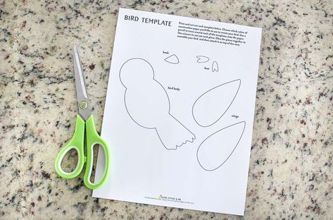 Do Not Worry Bird Craft for Kids (from Matthew 6:26) - The Littles & Me Do Not Worry Bible Craft, God Takes Care Of The Birds And Flowers Craft, Do Not Worry Scripture, Worry Scripture, Bird Crafts Preschool, Matthew 6 26, Bird Craft, Jesus Crafts, Worried Kids