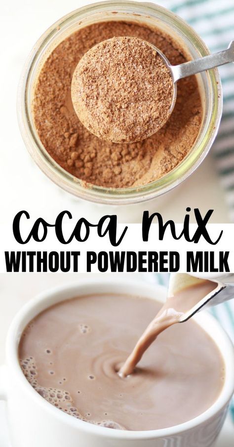 3 Ingredient Hot Cocoa Mix Recipe, How To Make Hot Cocoa Mix Homemade, Homemade Cocoa Mix Recipe Hot Coco, Hot Cocoa Recipe With Cocoa Powder, Hot Chocolate Without Milk, Hot Cocoa From Scratch, Homemade Hot Coco, Homemade Hot Cocoa Mix Recipe, Diy Hot Chocolate Mix