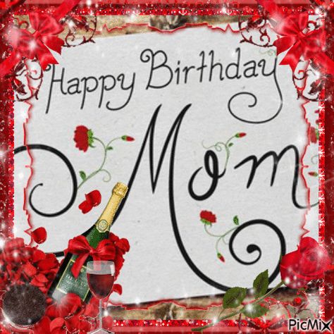 10 Happy Birthday Images & Gifs For Mom Happy Birthday Mom Images, Mom Images, Funny Invitations, Today Is Your Birthday, Birthday Gifs, Simple Birthday Party, Best Happy Birthday, 100 Birthday Gifts, Funny Presents