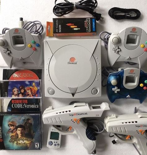 Skies Of Arcadia, Code Veronica, Retro Games Console, Two Player Games, Nintendo Sega, Sega Dreamcast, Vintage Video Games, Video Game Systems, Sega Games