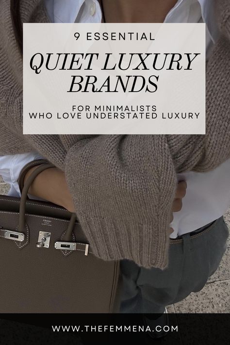 Discover the ultimate blend of sophistication and simplicity with these 9 best-quiet luxury brands that are revolutionizing the fashion industry. From timeless designs to impeccable craftsmanship, explore the world of quiet luxury and upgrade your wardrobe today. Don't miss out on the chance to embrace understated elegance.  Click the link to discover all the buzz!  #QuietLuxury #FashionRevolution High End Minimalist Fashion, Quite Luxury Brand, Understated Luxury Aesthetic, Madewell Capsule Wardrobe, Understated Luxury Fashion, Quiet Luxury Fashion Brands, Beautiful Gifts For Women, Quiet Luxury Fashion Petite, Neutral Capsule Wardrobe 2024