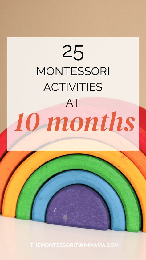 25 Montessori Toys and Activity Ideas for 10-Month-Old Baby 10 Month Old Toys, Infant Montessori Activities, 10 Month Old Baby Activities, Montessori Baby Activities, Diy Montessori Toys, Object Permanence, Baby Montessori, Montessori Diy, Pikler Triangle