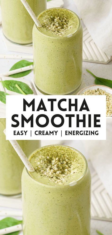 Start your day right with this invigorating matcha smoothie recipe, packed with antioxidants and a burst of green tea goodness. Kale Matcha Smoothie, Matcha Tea Smoothie Recipe, Morning Matcha Smoothie, Smoothie Recipes With Matcha, Matcha Spinach Smoothie, Green Matcha Smoothie, Healthy Matcha Smoothie Recipes, Coconut Matcha Smoothie, Matcha Fruit Smoothie Recipe