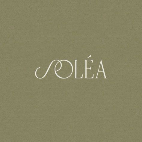 SOLEA Parfums – Branding & Packaging Studio – Labels Studio Soulful Aesthetic, Fashion Boutique Logo, Typography Fashion, Makeup Logo Design, Business Fonts, Salon Logo Design, Logo Branding Design, Spa Logo, Luxury Font