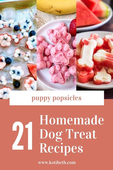 How To Make Dog Treats Recipes Homemade, Diy Frosty Paws, Make Your Own Puppy Treats, Easy Dog Popsicles, Dog Treats Homemade Mold, How To Make Doggy Popsicles, Frozen Coconut Oil Dog Treats, Homemade Summer Treats, Puppy Treats Homemade Frozen