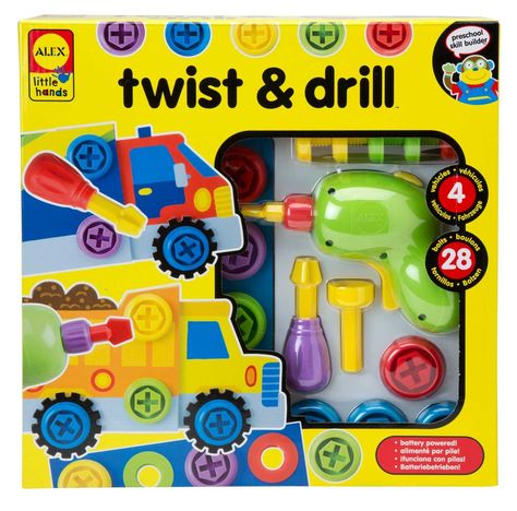 AmazonSmile: ALEX® Toys - Early Learning Twist & Drill -Little Hands 1485: Toys & Games Baby Learning Toys, Alex Toys, Drill Set, Preschool Ideas, Christmas 2014, Spinning Wheel, Baby Learning, Craft Set, Ben 10