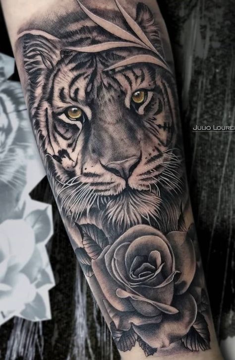 Bangle Tiger Tattoo, Tiger Sleeve Tattoos For Women, Tigres Tattoo, Tiger Tattoo Thigh, Tiger Forearm Tattoo, Mens Tiger Tattoo, Tiger Face Tattoo, Tiger Head Tattoo, Tiger Tattoo Sleeve