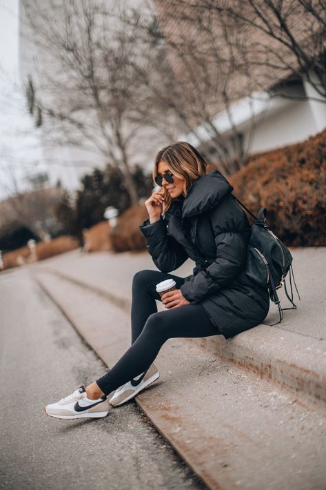 The $90 Amazon Coat You Need | Cella Jane Cella Jane, Black Leggings Outfit, Vegan Leather Leggings, Jeans With Heels, White Turtleneck, Sweaters And Leggings, Fall Fashion Outfits, Business Casual Outfits, Dress Code