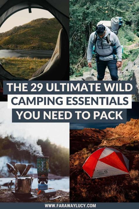 Wild Camping Hacks, What To Take Camping, Camping Necessities, Camping Essentials List, Camping Uk, Camping Packing List, Wild Camp, Wild Camping, Camping Kit