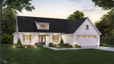 Country House Plans | Country Home Plans | Country Style House Plans | THD Bedroom Farmhouse Style, Madden Home Design, Empty Nester House Plans, Small Farmhouse Plans, 1500 Sq Ft House, Split Bedroom, Bedroom Layout, Bed Modern, Farmhouse Style House Plans