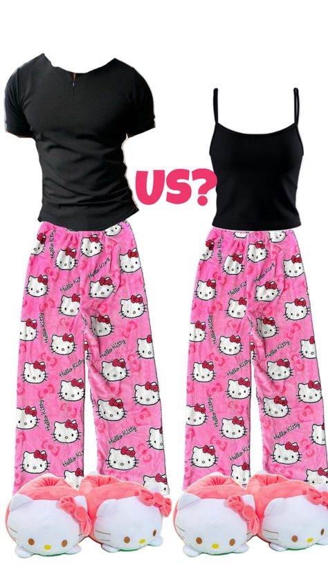 Hello Kitty Pjs, Latina Outfits, Crush Advice, Couple Outfits, Dream Clothes, Matching Outfits, Stylish Outfits, Spiderman, Hello Kitty