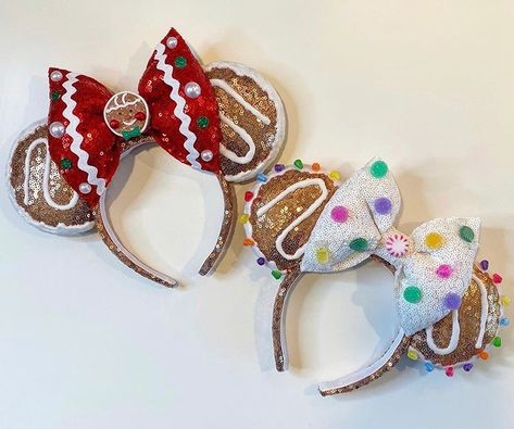 Ponyta Pokemon, Gingerbread House Candy, Diy Disney Ears, Disneyland Ears, Disney Ears Headband, Diy Mickey Ears, Dollar Store Christmas Crafts, Disney Mouse Ears, Disney Christmas Shirts