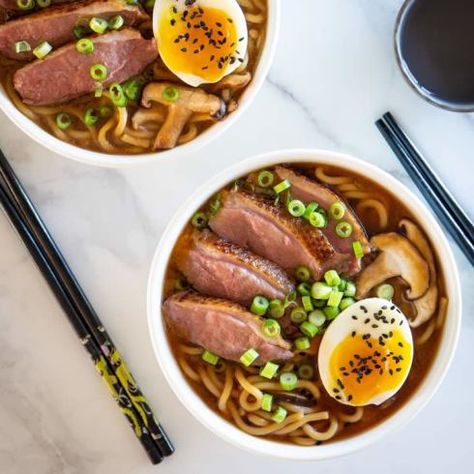 Instant Pot Duck, Duck Ramen Recipe, Roast Duck Noodle Soup, Instant Ramen With Egg, Slow Cooker Duck, Duck Noodle Soup, Duck Ramen, Ippudo Ramen, Best Kitchen Tools