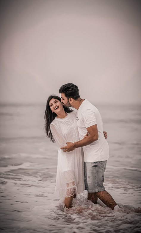 Pre wedding photography Pre Wedding White Dress, Prewedding White Dress, White Dress Pre Wedding Shoot, Pre Wedding Photoshoot Beach Unique, Pre Wedding Photoshoot Outdoor Beach, Pre Wedding Photoshoot Dress, Beach Stills, Beach Pre Wedding Shoot, Couple Poses Beach