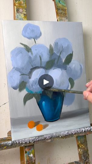 How To Paint Hydrangeas Acrylic, Hydrangea Painting Acrylic, Paint Hydrangeas, Acrylic Painting Tutorials For Beginners, Painting Tutorials For Beginners, Flower Painting Acrylic, Hydrangea Painting, Acrylic Tutorials, Acrylic Painting Flowers