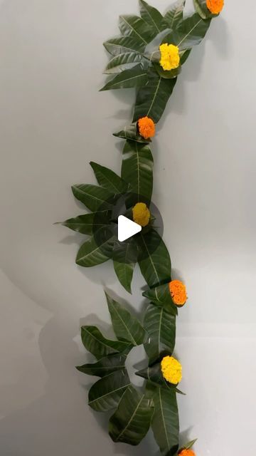 Mango Leaf Toran Designs Doors, Mango Leaves Decoration Ideas, Decoration With Mango Leaves, Thoranam Designs With Mango Leaves, Mango Leaves Toran Designs Doors Handmade, Asopalav Toran, Mango Leaves Toran, Mango Leaves Decoration Indian, Mango Leaf Decorations