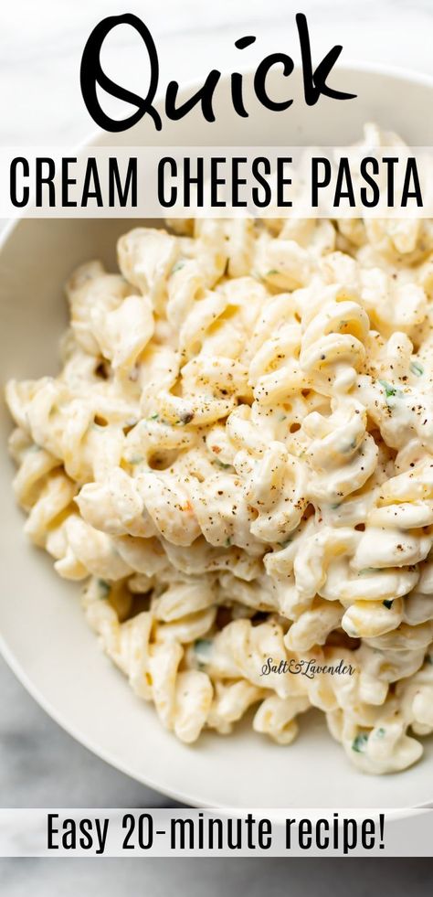 Easy Cream Cheese Sauce For Pasta, Cream Cheese In Pasta, Easy Pasta Ideas Simple, Cream Cheese Parmesan Pasta, Easy Pasta With Cream Cheese, Cream Cheese Parmesan Sauce, Creamy Pasta Sauce With Cream Cheese, Things To Make With Cream Cheese Dinners, Simple Cheese Pasta