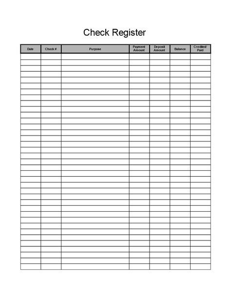 Easily manage your finances with our Checkbook Register Template. Record every check, amount, date and purpose for better tracking and organization. Download now! Checkbook Register, Financial Organization, Financial Instrument, Finance Organization, Bank Statement, Tax Preparation, Business Templates, Document Templates, Business Finance