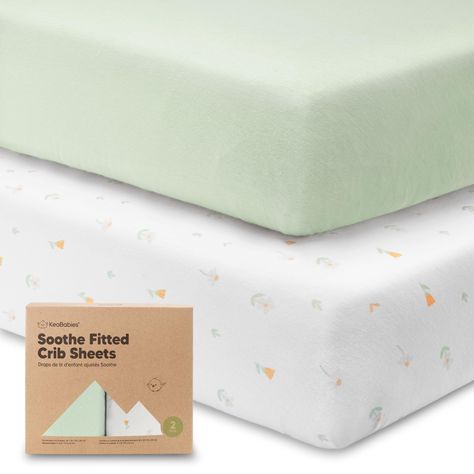 PRICES MAY VARY. 2-Pack Fitted Crib Sheets - Each KeaBabies Soothe Baby Crib Sheets set comes with two organic crib sheets for boys and girls that can perfectly fit the standard nursery crib mattresses sized at 52” x 28” and height of 3” to 8”. Soft & Breathable - Made of 100% premium quality jersey cotton, the crib mattress sheets ensure maximum comfort for your baby during nap time. Our breathable crib sheet is suitable for all skin types including the most delicate skin. Easy To Put On - Our Pack And Play Mattress, Pack N Play Mattress, Pack And Play Sheets, Organic Crib Sheets, Toddler Pillowcase, Baby Crib Sheets, Baby Mattress, Baby Sheets, Pack N Play