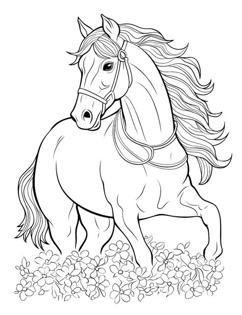 Wild Horses Coloring Pages, Coloring Horses Free Printable, Horse Coloring Pages Free Printable Realistic, Free Horse Coloring Pages Printables, Free Horse Coloring Pages, Horse Stencils Free Printable, Animal Coloring Sheets Free Printable, Horse Printables Free, Wild Horse Drawing