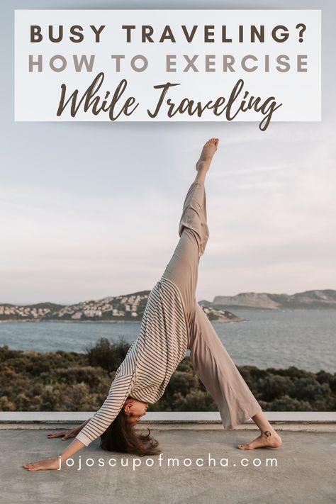 Check out this post on how to exercise while traveling Traveling Board, Bodyweight Workout Routine, Ways To Exercise, How To Work Out, Jumping Lunges, Fitness Blender, Jump Squats, High Intensity Interval Training, Travel Workout