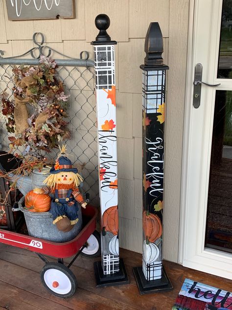 Midwest Decor, Fall Primitives, Painted Fence, Fall Eats, Pumpkin Ornaments, Fall Wood Crafts, Fall Pumpkin Crafts, Fall Decor Diy Crafts, Fence Pickets