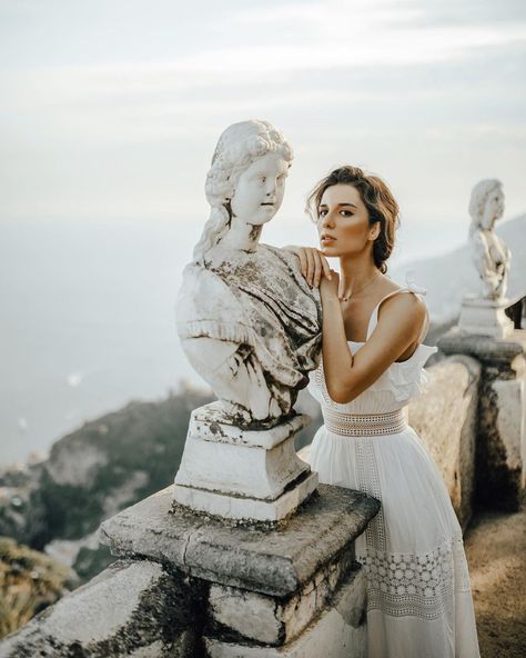 Katie Giorgadze on Instagram: “I dream. Sometimes I think that’s the only right thing to do.” Greek Goddess Photoshoot, Photoshoot Moodboard, Tips For Losing Weight, Ravello Italy, Debut Photoshoot, Photoshoot Studio, Lifestyle Change, Bridal Photoshoot, Greek Style