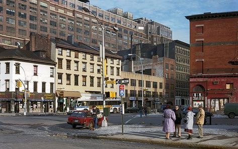 Ten years ago this September, the Gansevoort Market Historic District was designated, granting landmark protections to about two-thirds of the Meatpacking District. Description from wirednewyork.com. I searched for this on bing.com/images Crossing Delancey, Nyc People, Midnight Paris, Retro Nyc, Lower East Side Nyc, Nyc Photos, Meat Packing, Nyc History, Da Hood