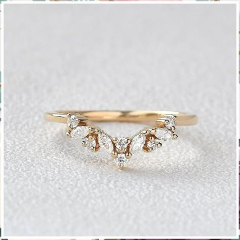 Choose the perfect symbol of love with a beautiful wedding band for her from Amazon. Bands For Marquise Engagement Rings, Wedding Bands For Marquise Ring, Wedding Band For Marquise Ring, Curved Wedding Bands For Women, Unique Gold Wedding Bands, Cluster Wedding Band, Unique Wedding Bands For Women, Forever Ring, Wedding Bands For Women